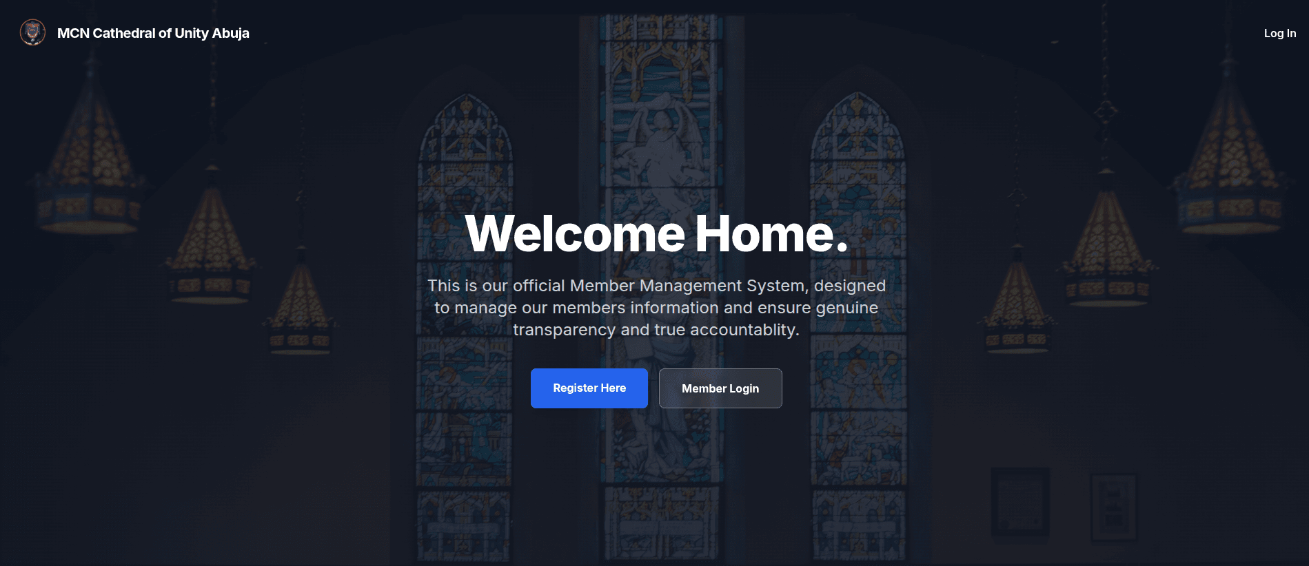 Church Member Dashboard System
